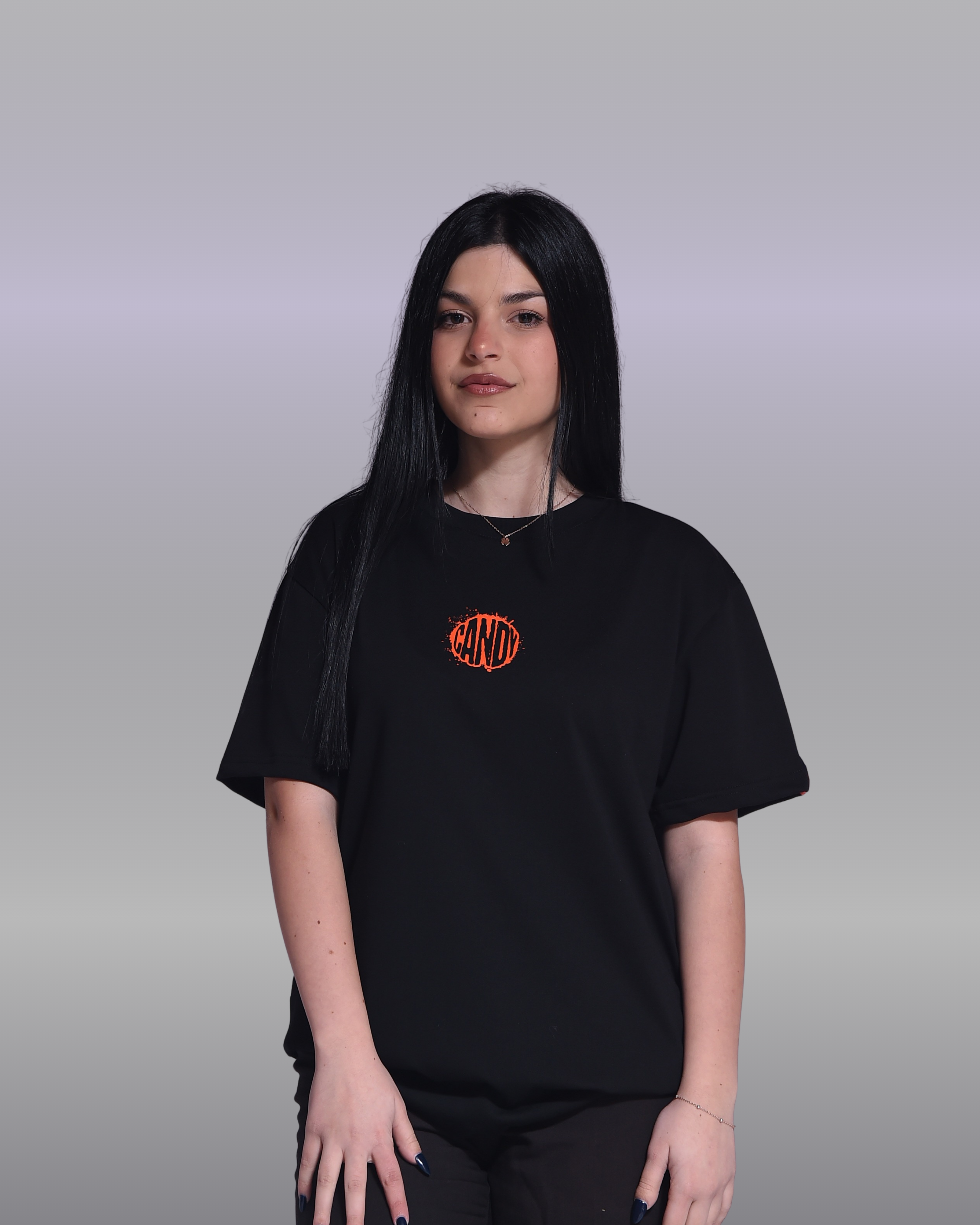 BLACK SHORT SLEEVE T-Shirt Candy