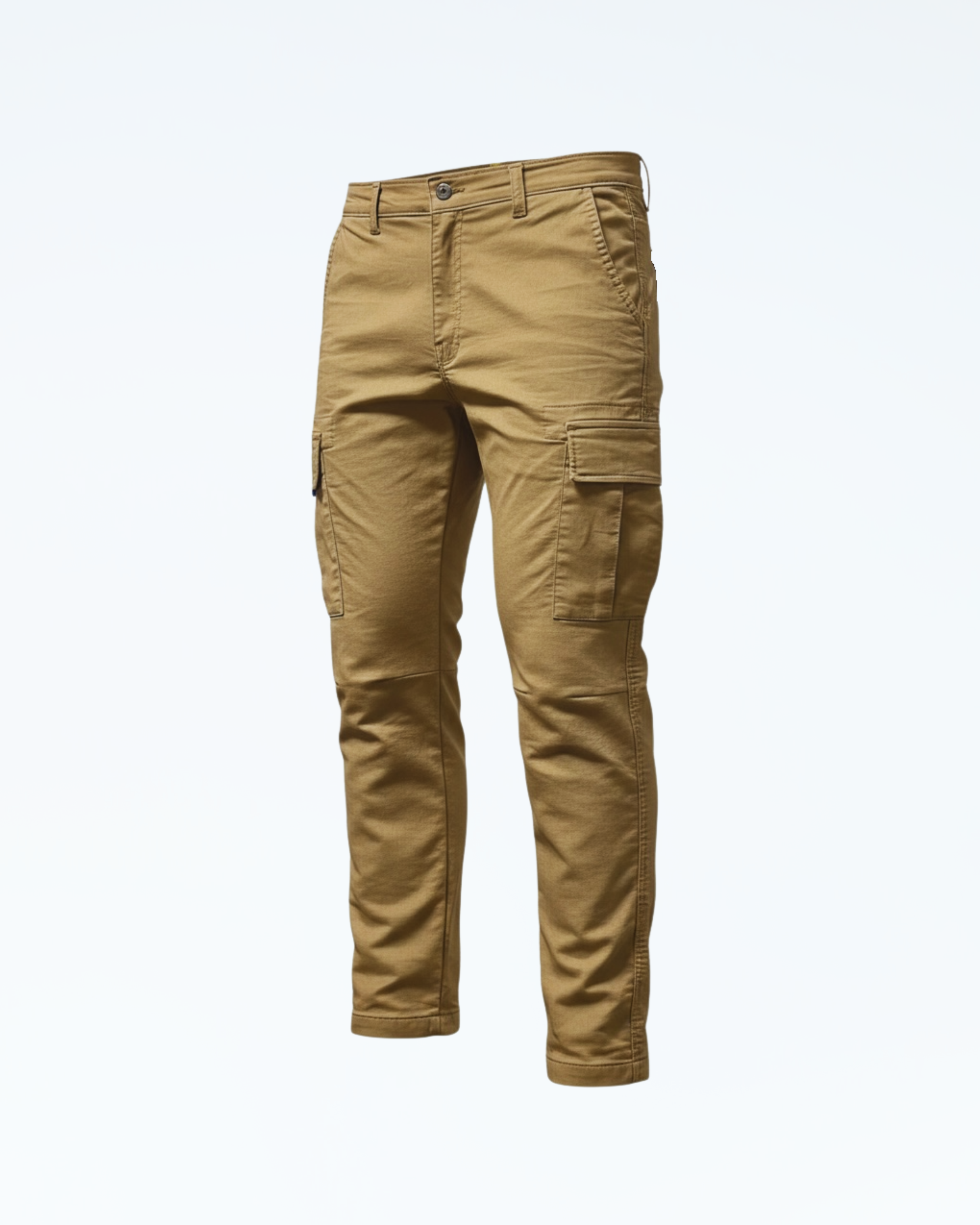 CP3001 SLIM-FIT KHAKI CARGO PANTS