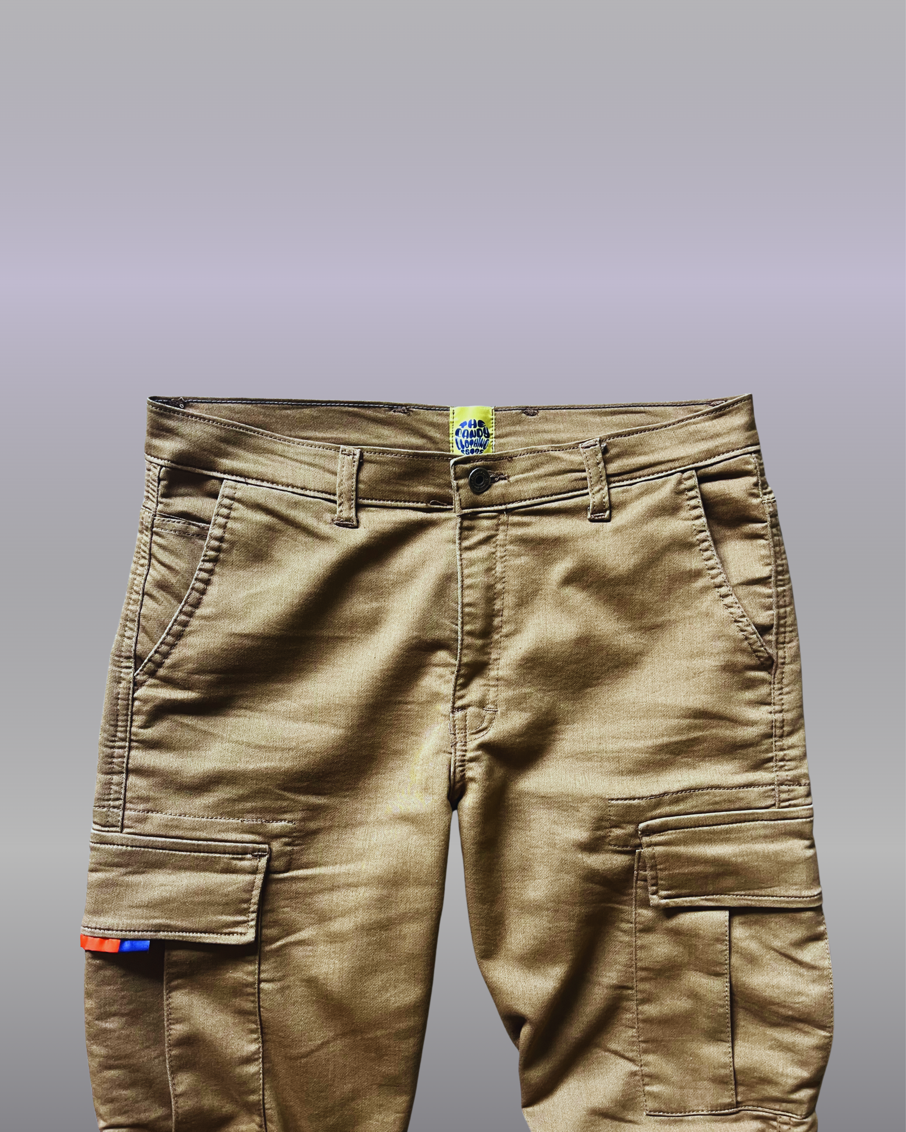 SLIM-FIT KHAKI CARGO Pants