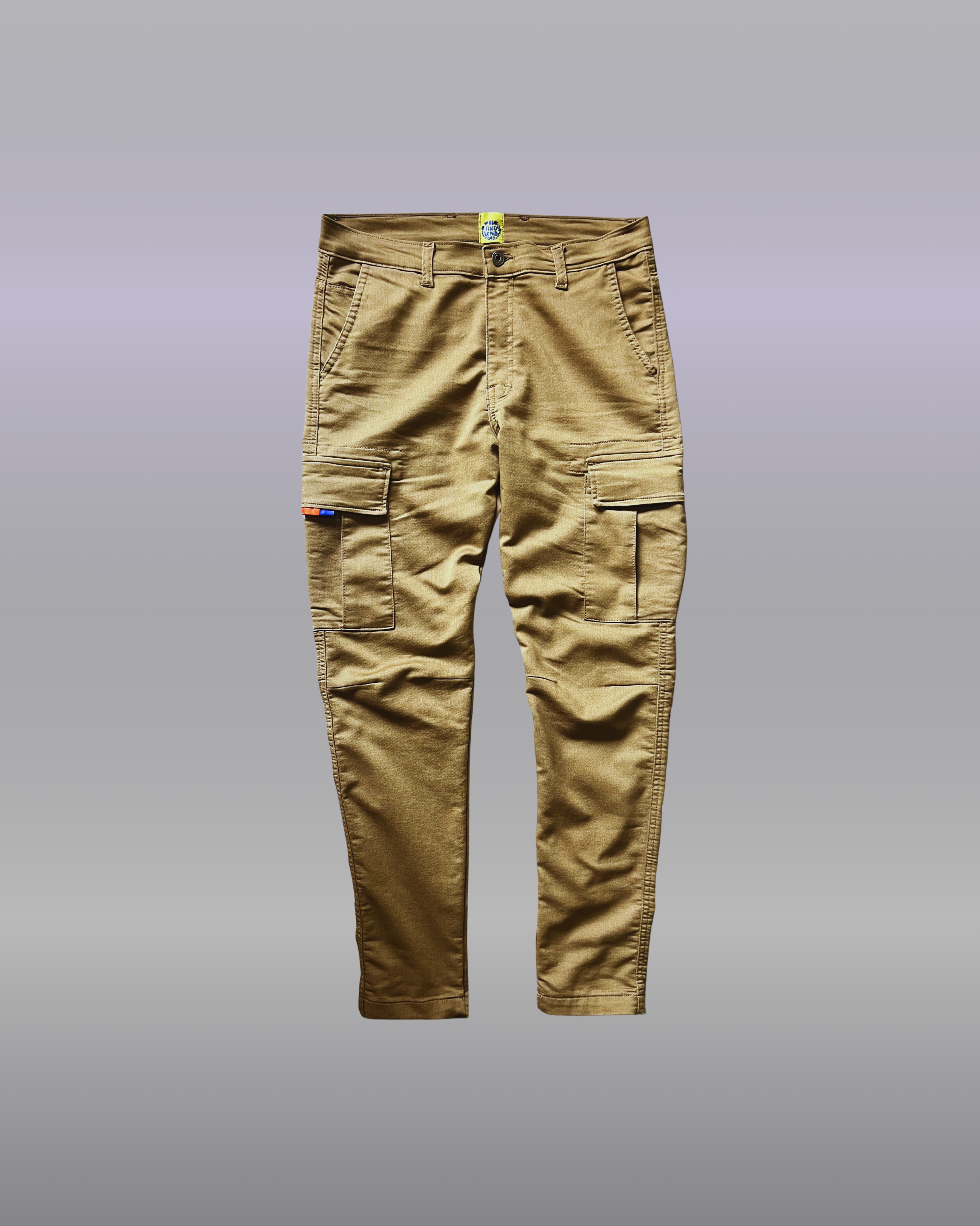 SLIM-FIT KHAKI CARGO Pants