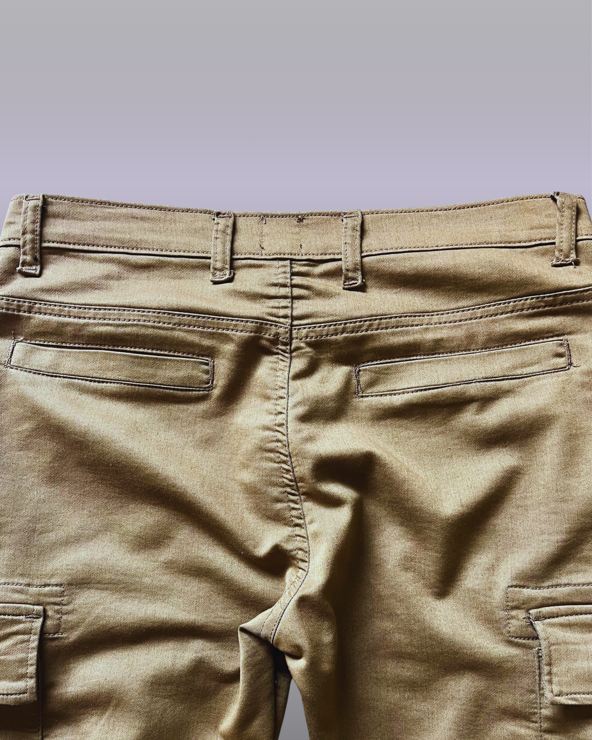 SLIM-FIT KHAKI CARGO Pants